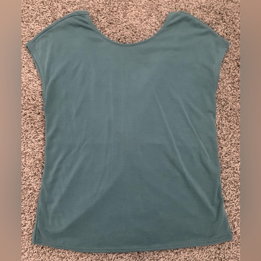 Women's Green Envelope Top